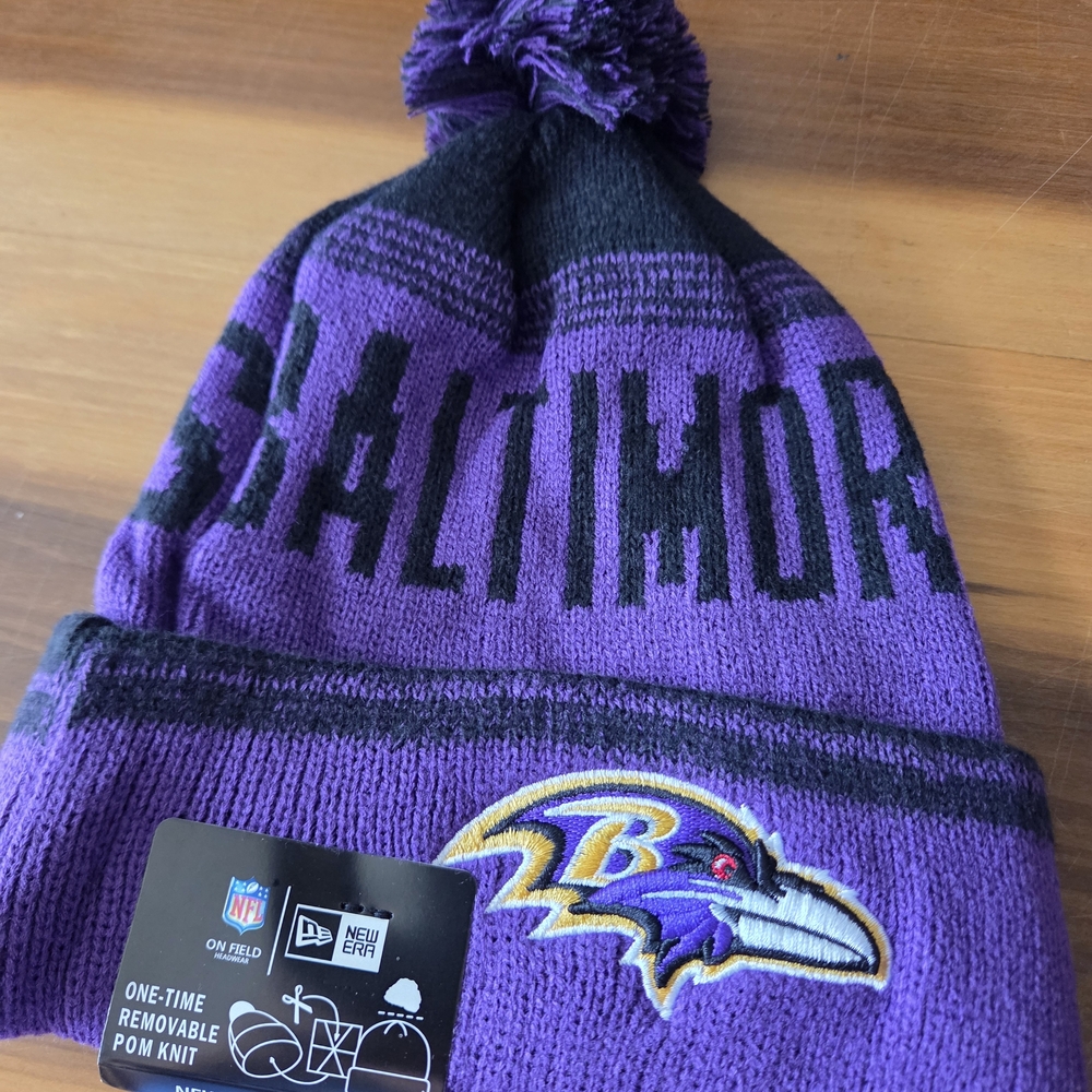 New Era Baltimore Ravens Purple Beanie